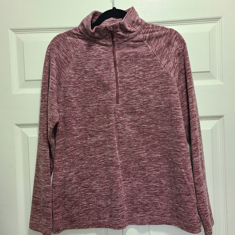 Eddie Bauer fleece Qtr zip women's size M GUC